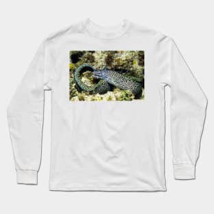 Spotted Moray Eel along the Coral Reef in the Caribbean Long Sleeve T-Shirt